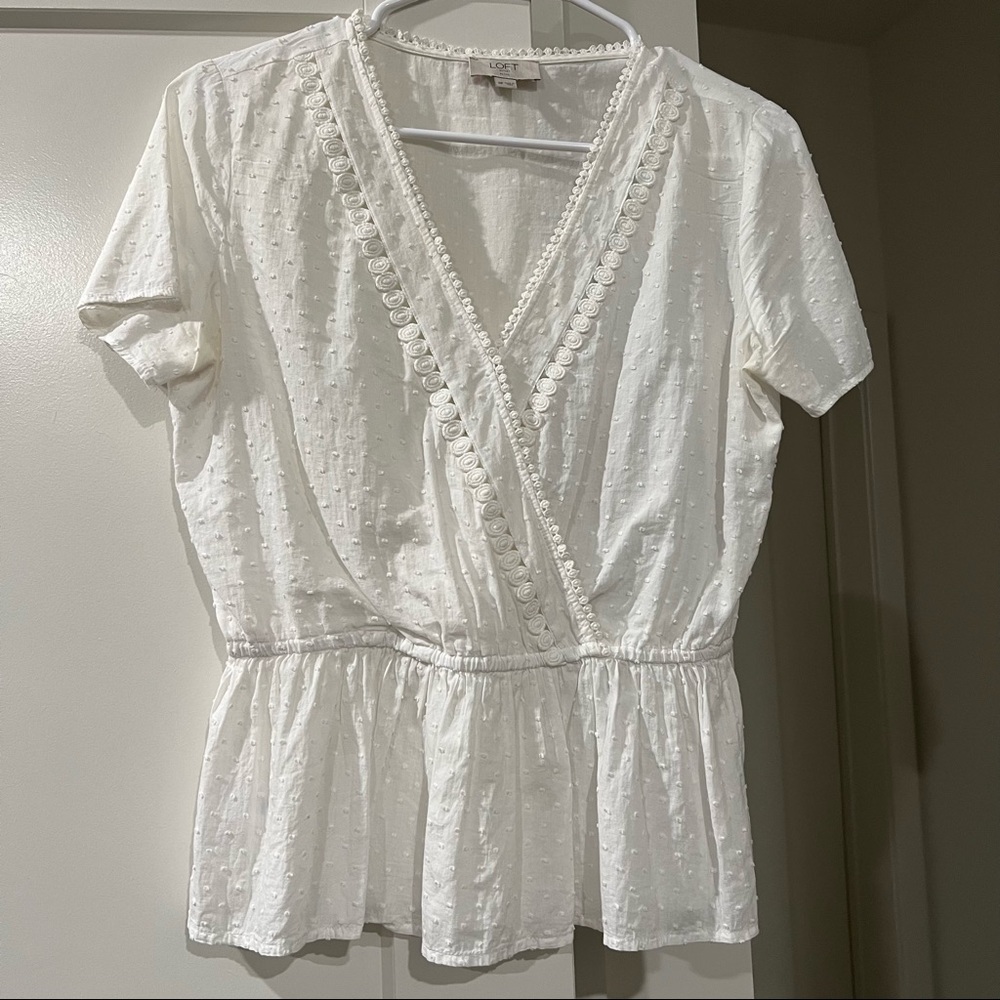 Loft White Blouse